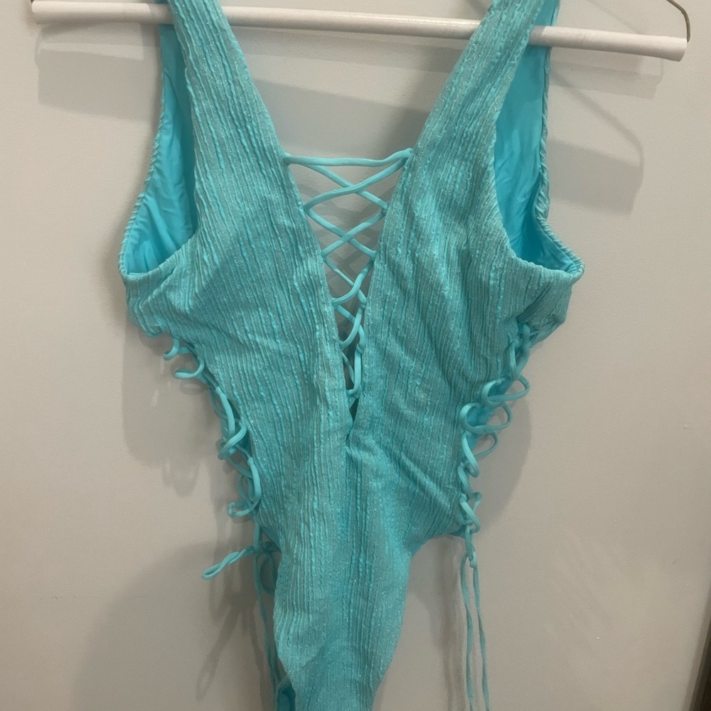 Luli Fama One Piece Lace Up Bathjng Suit